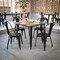 Flash Furniture 36 SQ Table Brown Umbrella Top/Black Steel Frame JJ-T14619-90-BRBK-GG - alternate 7